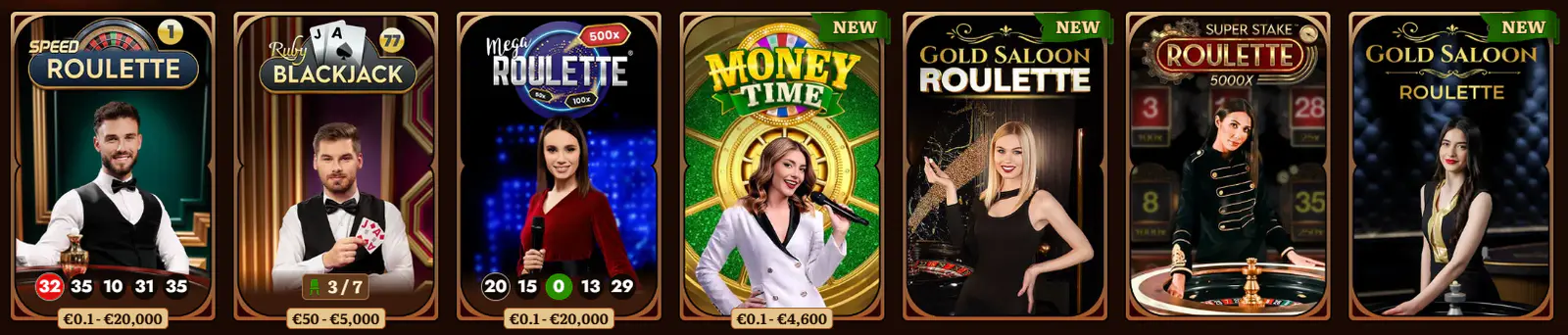 Wildrobin live casino tables and dealer games